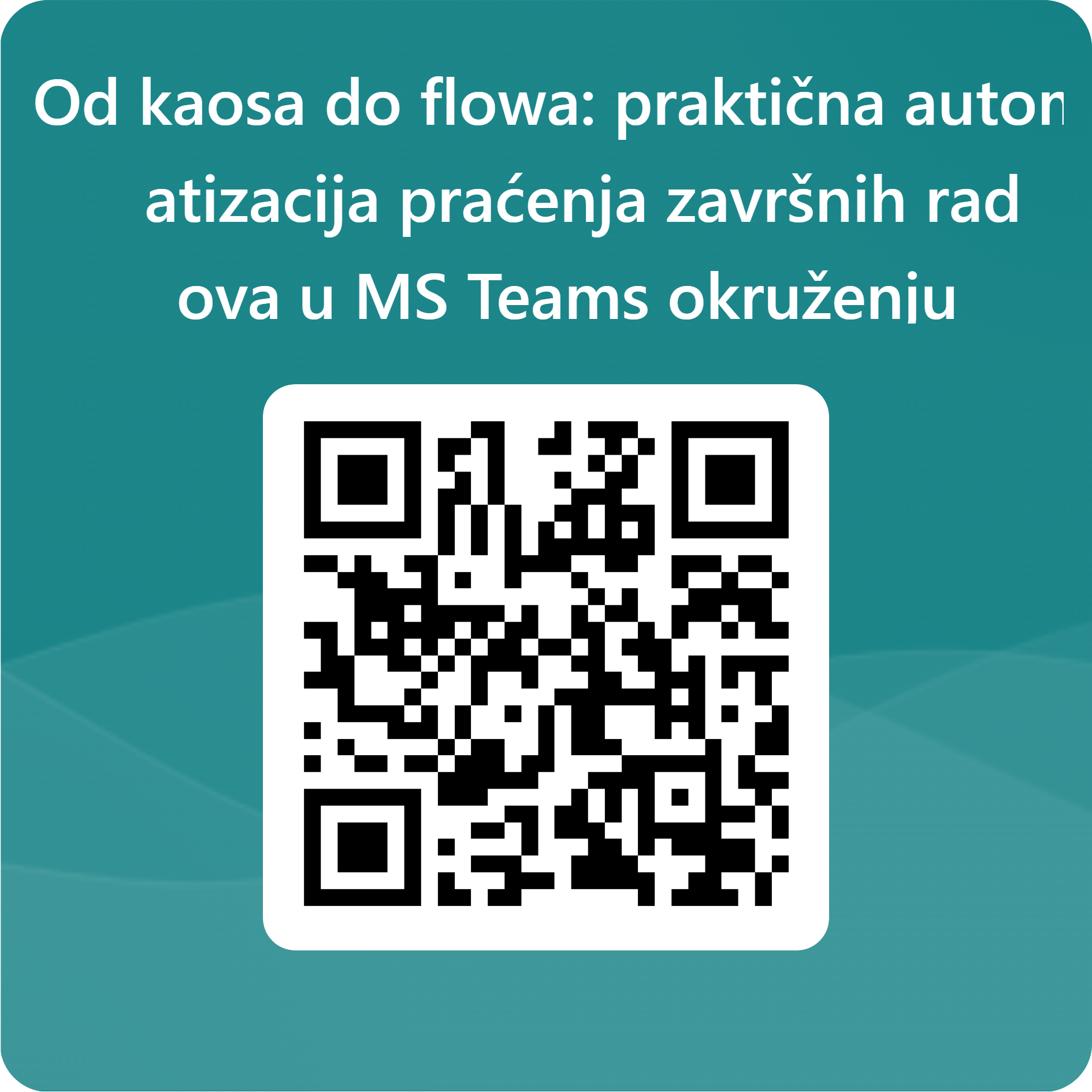QR kod za evaluaciju radionice